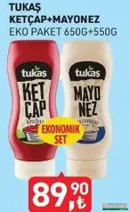 TUKAŞ KETÇAP 650 G + MAYONEZ 550 G fiyat ve kampanya bilgisi